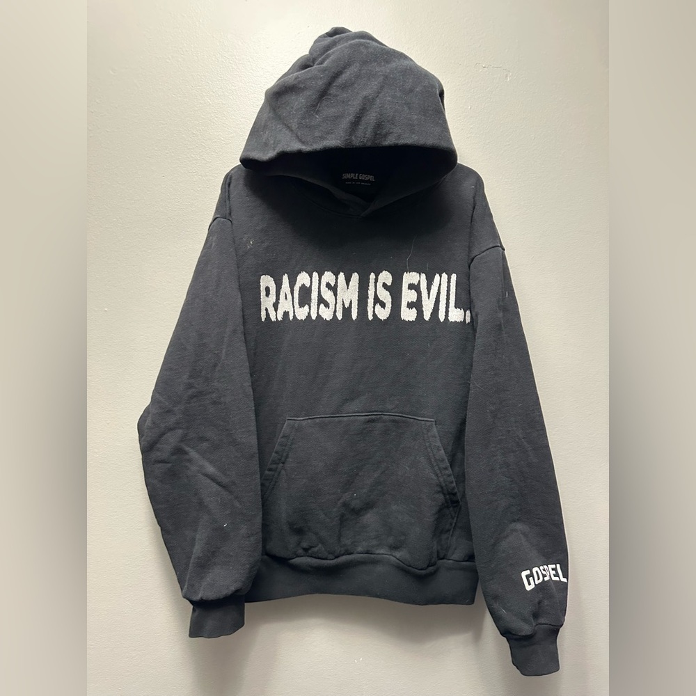 Justin Bieber Twinning Outfit “Gospel Racism Is Evil” Hoodie